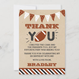 Fußball jedes Lebensjahres Dankeskarte