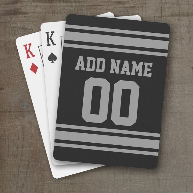 Fußball Jersey - fertigen Sie mit Ihrem Info Spielkarten (Personalized Playing Cards - Sports Jersey Design)