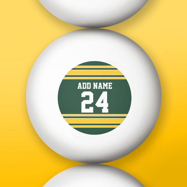Fußball Jersey mit Individuelle Name Nummer Tischtennisball (Custom Ping Pong Balls)