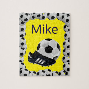 Fußball-Jigsaw-Puzzle Gelb Puzzle