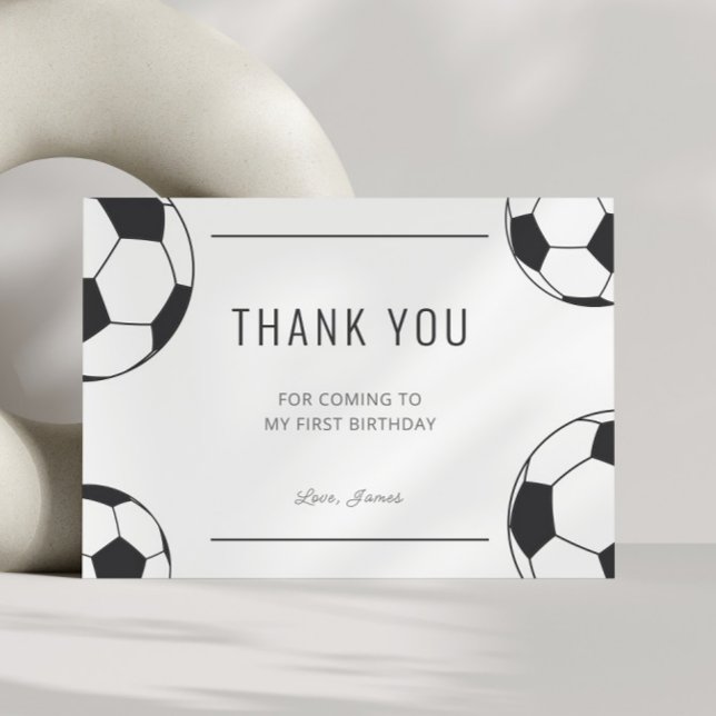 Fußball-Jungen-Geburtstagsfeier Dankeskarte (Von Creator hochgeladen)