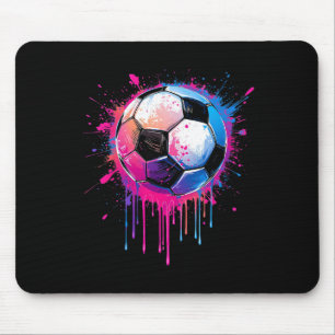 Fußball Jungen Mädchen Toll Bunter Fußball Drip So Mousepad