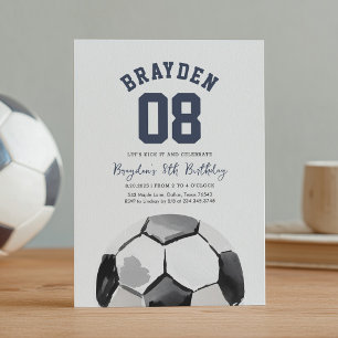 Fußball-Jungen-Sport-Geburtstags-Einladung Einladung