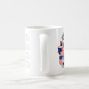 Fußball-Kalender 2026 USA, Kanada, Mexiko Kaffeetasse