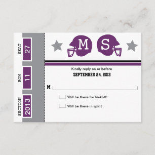 Fußball-Karten-Hochzeit UAWG RSVP Karte