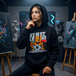 Fußball-Katz-Legende – Lustiges Fußball-Geschenk Hoodie