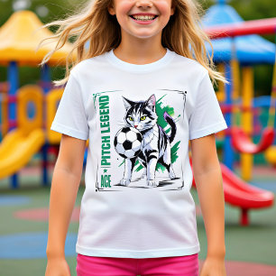 Fußball-Katz-Legende: Lustiges Geschenk für Fußbal T-Shirt