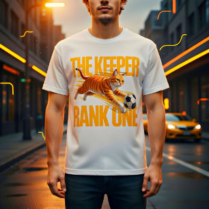 Fußball-Katzentorwart – Süßes Lustiges Geschenk Tri-Blend Shirt