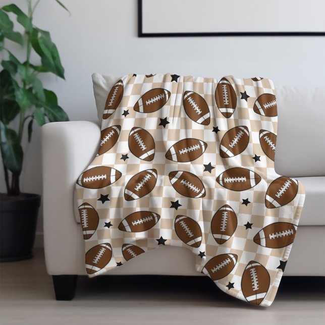 Fußball Kegelsport Gemustert Fleecedecke (Von Creator hochgeladen)