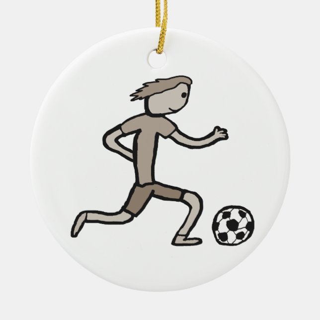 Fußball Keramik Ornament (Vorne)