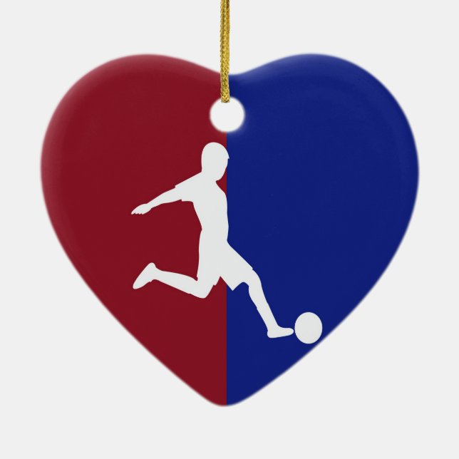 Fußball Keramik Ornament (Hinten)