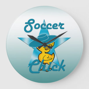 Fußball-Kick #7 Große Wanduhr