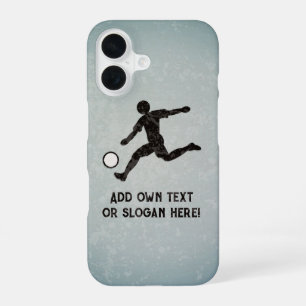 Fußball kicken - Fußballspieler erzielt Tor - eige iPhone 16 Hülle