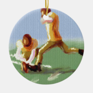 Fußball-Kicker-Kunst Keramik Ornament