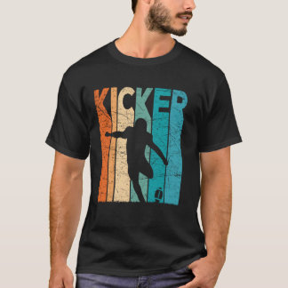 Fußball-Kicker Vintag Football Player Retro Plac T-Shirt