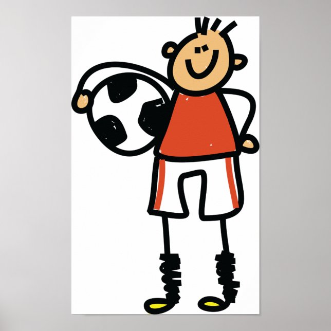 Fußball-Kid-Poster Poster (Vorne)