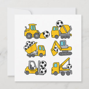 Fußball Kinder Fußball Bau Trucks Save The Date