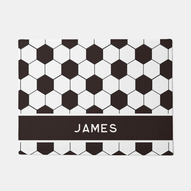 Fußball Kinder Fußball Fußball Muster Fußball Gebu Fußmatte (Vorderseite)