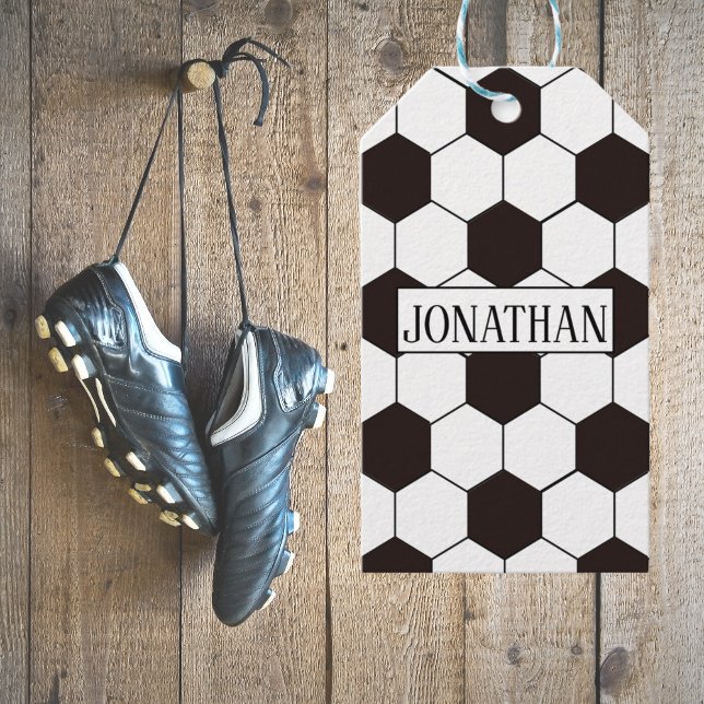 Fußball Kinder Fußball Fußball Muster Fußball Gebu Geschenkanhänger (Football Kids Soccer pattern Footballer birthday Gift Tags
)