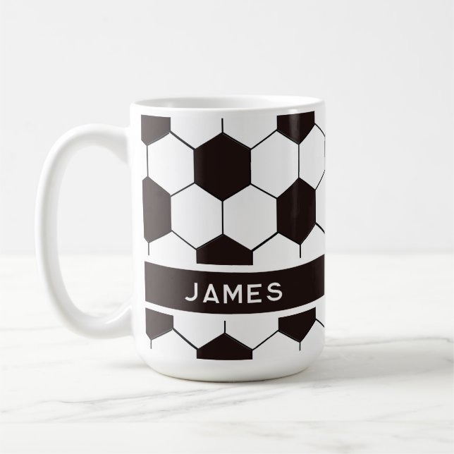 Fußball Kinder Fußball Fußball Muster Fußball Gebu Kaffeetasse (Links)