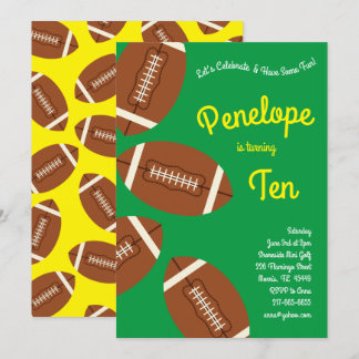 Fußball Kindergeburtstag Party Sportgrün Boys Einladung