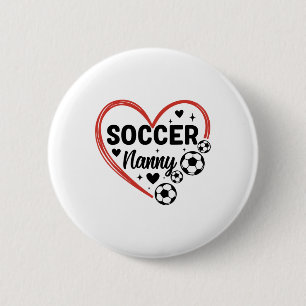 Fußball Kindermädchen Herz Fußballspieler Kindermä Button