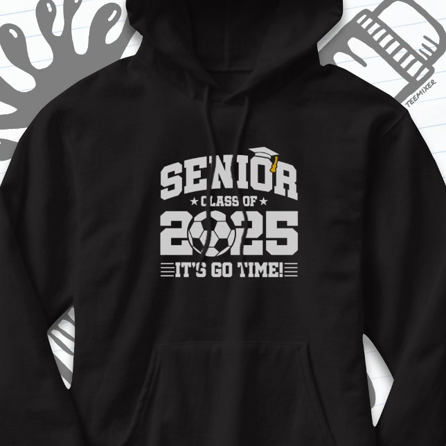 Fußball-Klasse 2025 Abschluss Senior 2025 Hoodie (Von Creator hochgeladen)