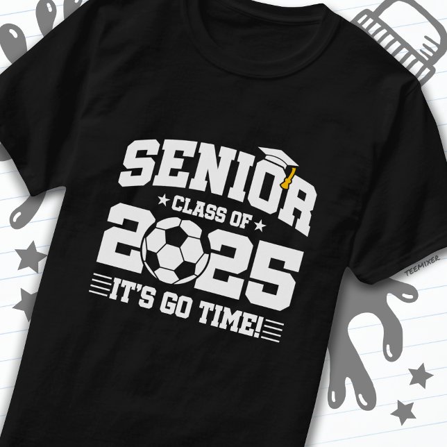 Fußball-Klasse 2025 Abschluss Senior 2025 T-Shirt (Von Creator hochgeladen)