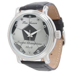 Fußball klassische Stahluhr Armbanduhr