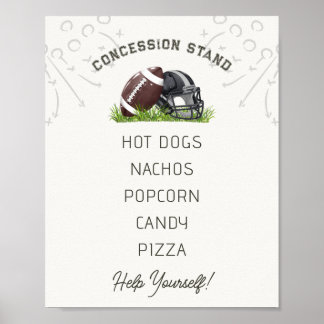 Fußball Klein All Star Konzession Stand Poster