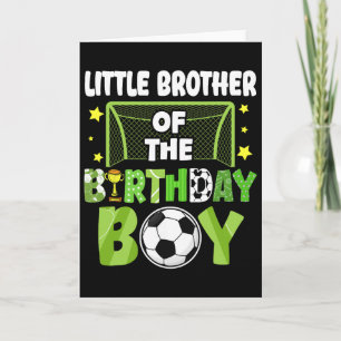 Fußball kleiner Bruder Geburtstag Junge Party Fami Karte