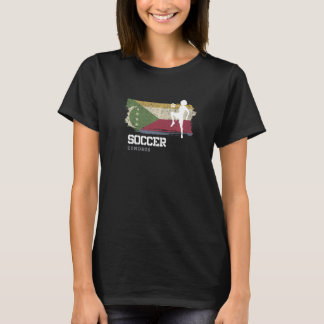 Fußball Komoren Flag Football Frauenfußball Mädche T-Shirt