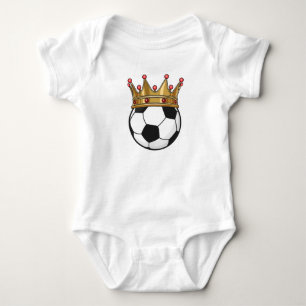 Fußball König Crown Baby Strampler