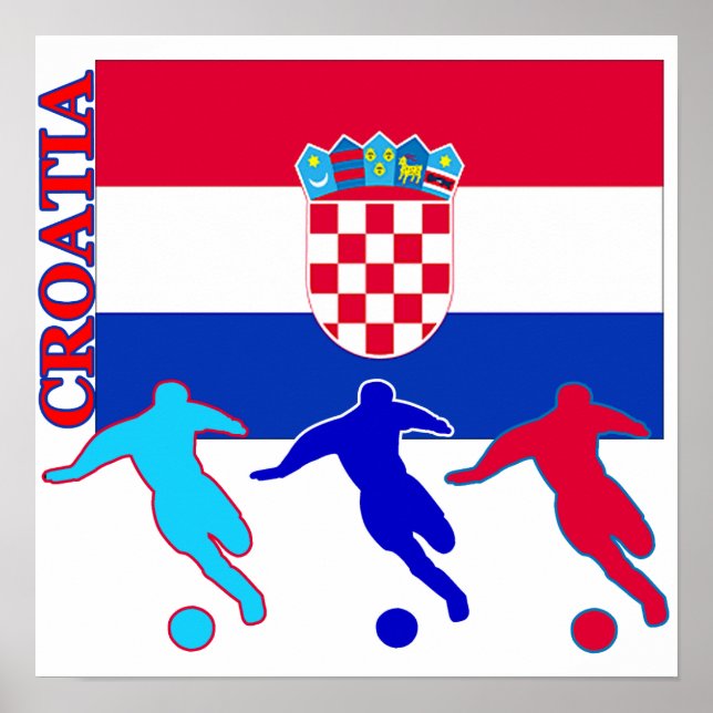 Fußball Kroatien Poster (Vorne)