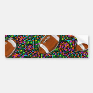 Fußball-Kunst grün Autoaufkleber
