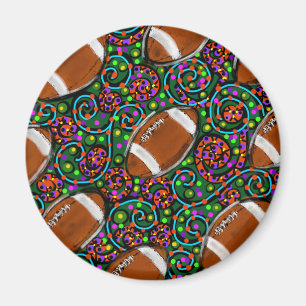 Fußball Kunst Grün Magnet
