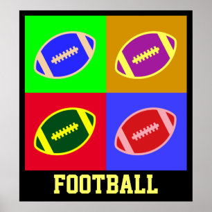 Fußball-Kunst Poster