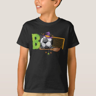 Fußball-Kürbis-Ball-Netz-Hexenhut T-Shirt