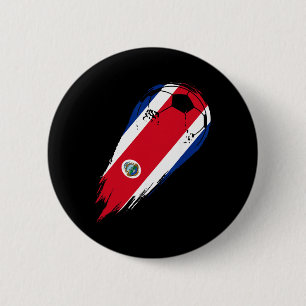 Fußball Landesflagge von Costa Rica Button