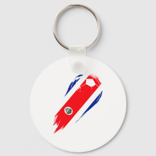 Fußball Landesflagge Von Costa Rica T-Shirt Schlüsselanhänger