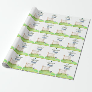 Fußball „Lasst uns etwas Spaß machen“ Geburtstag f Geschenkpapier