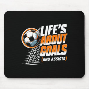 Fußball Leben handelt von Zielen Und Ists Fußballs Mousepad