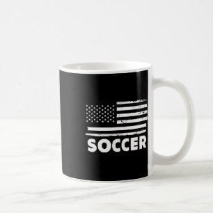 Fußball Leben USA-Flagge Patriotisches Sportdesign Kaffeetasse
