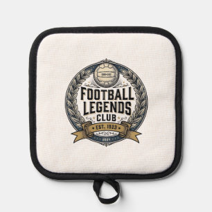 Fußball-Legenden-Club Vintage-Fußball-Trikot-Desig Topflappen