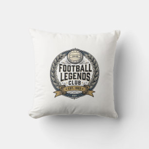 Fußball-Legenden-Club Vintage-Fußballtrikot-Design Kissen
