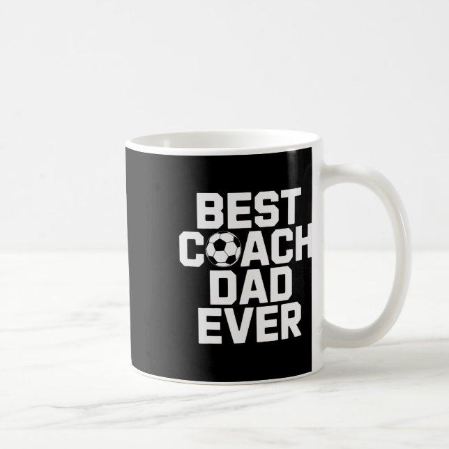 Fußball-Lehrstar Bester Coach Dad Ever  Kaffeetasse (Rechts)