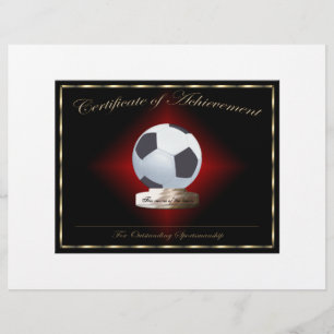 Fußball-Leistungsbescheinigung