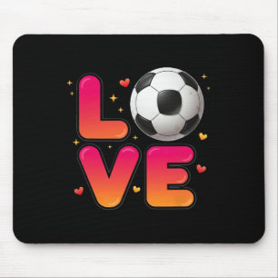 Fußball-Liebe-Shirt, Fußball-Fan-Bekleidung, Tor-S Mousepad