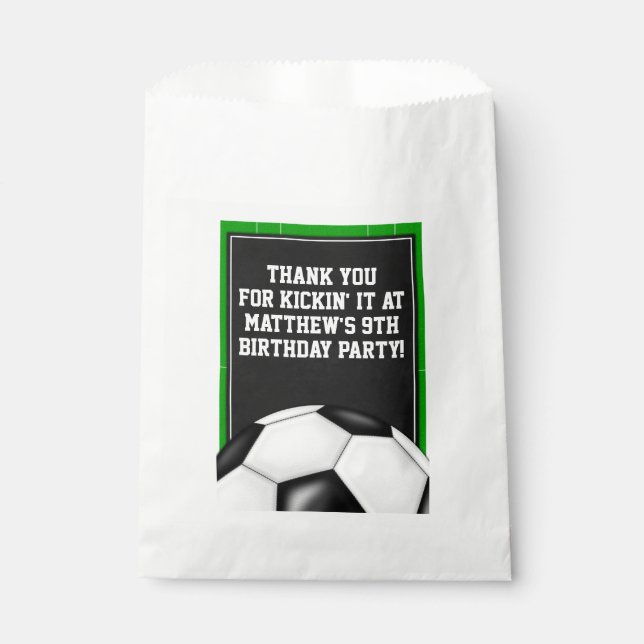 Fußball liebt Tasche für Fußballfans Geschenktütchen (Vorderseite)