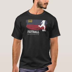 Fußball-Liechtenstein Flag Fußball-Fußball-Team Fu T-Shirt